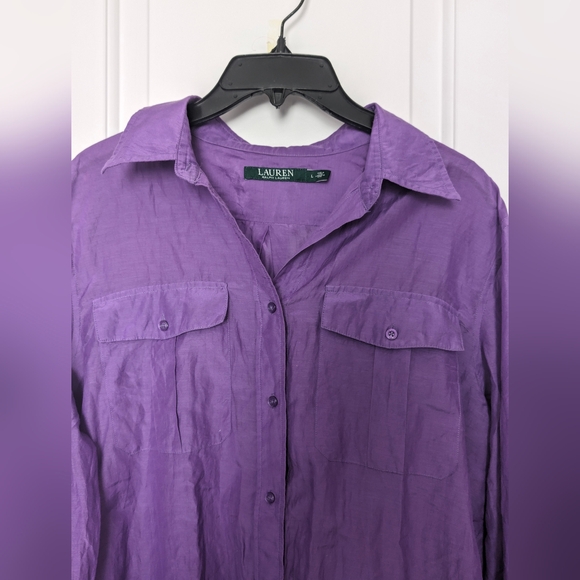 RL Silk Blend Button Shirt - Picture 4 of 6